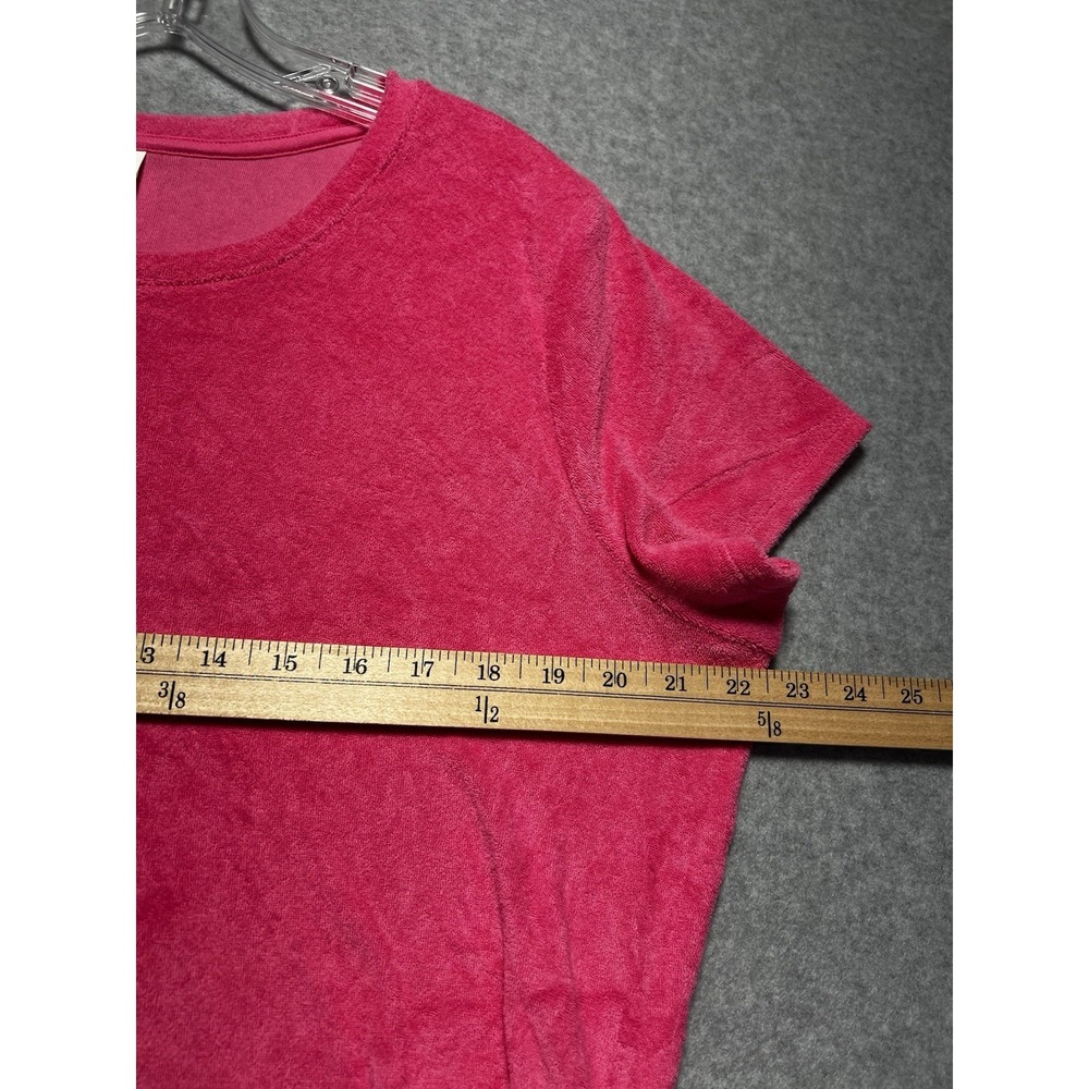 PINK Victoria's Secret Terry Cloth Dress‎ Ruched Sides Bright Pink Size XXL - Picture 2 of 8